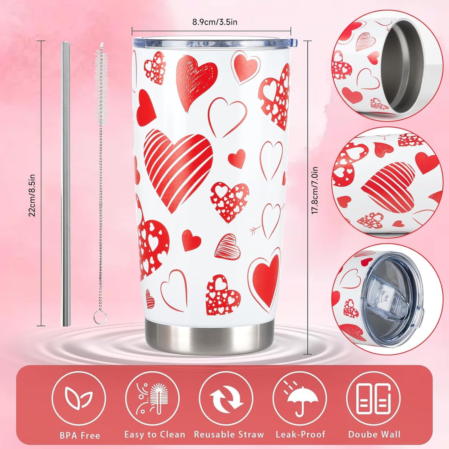 Caja Regalo San Valentin - Rosa y Rojo