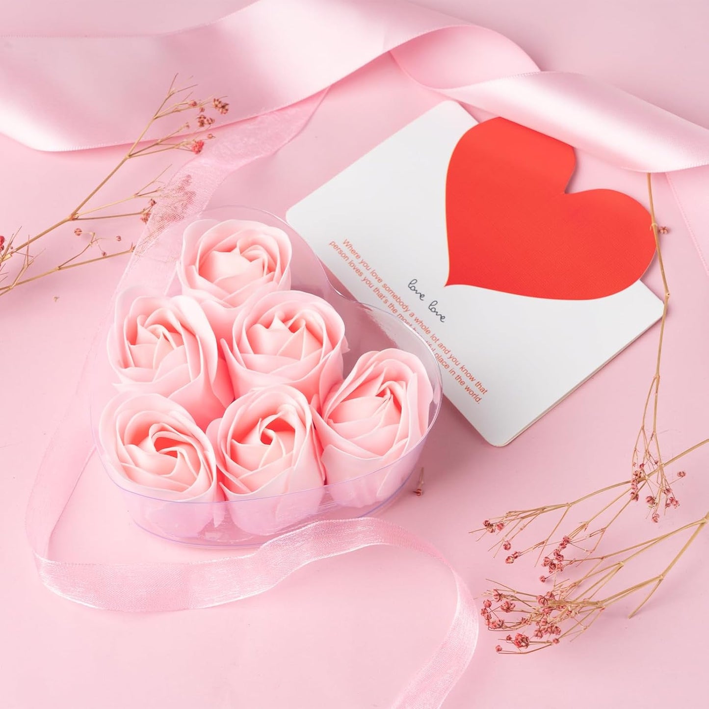 Caja Regalo San Valentin - Rosa y Rojo