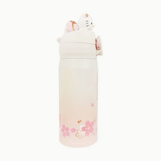 Sanrio – Botella de Agua de Acero Inoxidable con Diseño Hello Kitty 🎀🌸