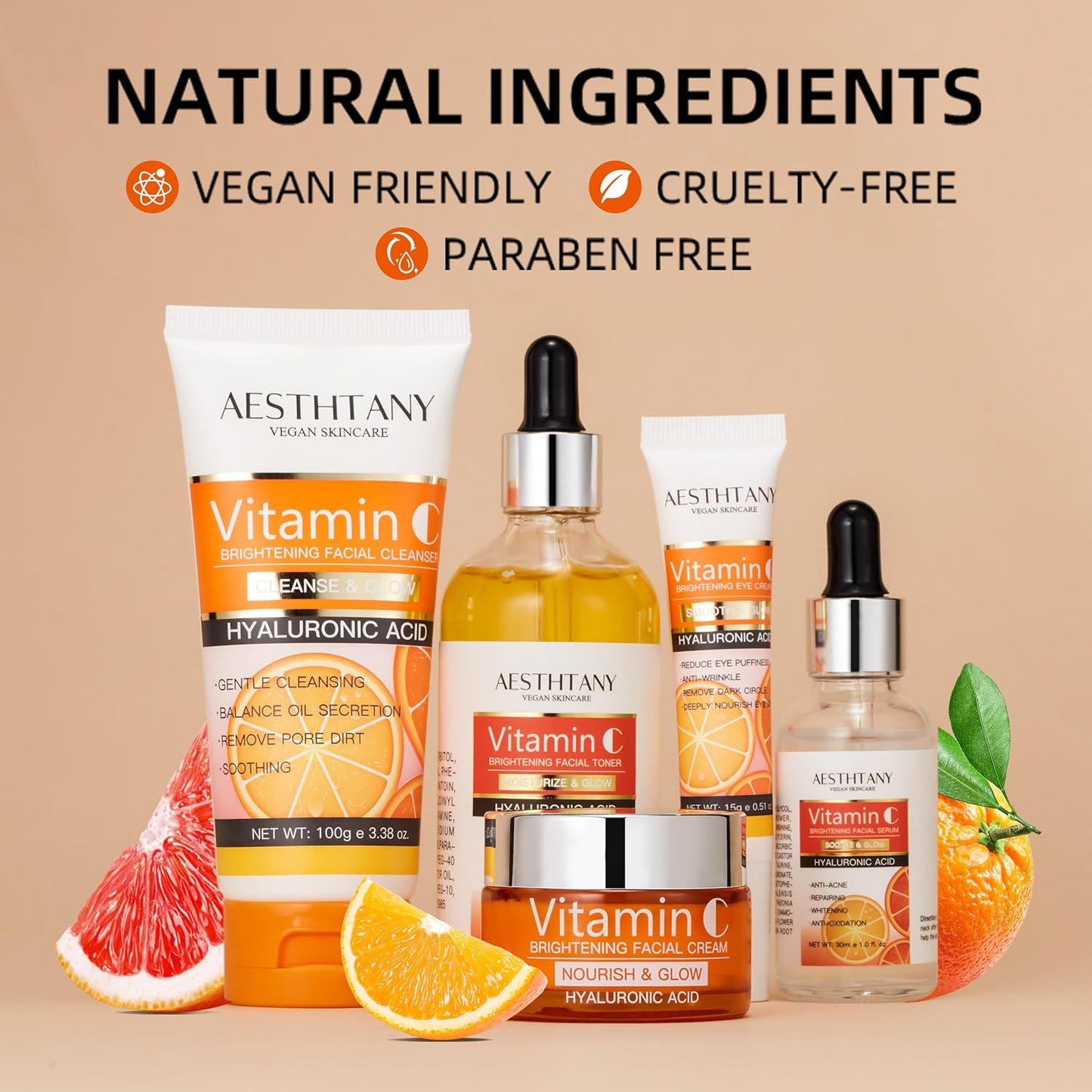 Set Hidratante Vitamin C - Cuidado Facial