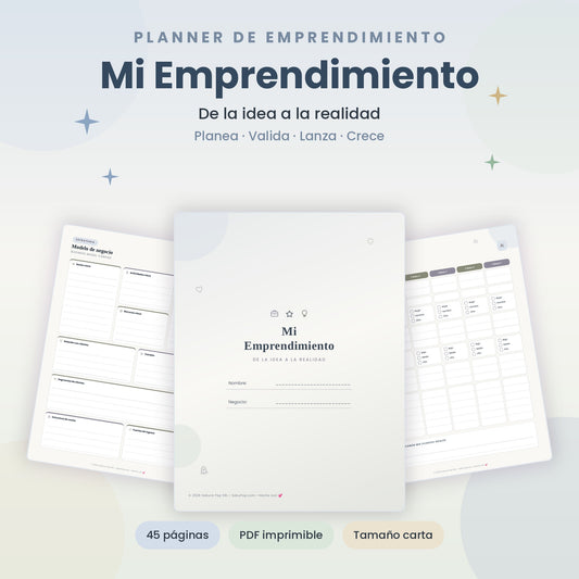 Mi Emprendimiento | Planner de Negocios y Emprendedores PDF