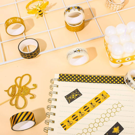 Set 12 Washi Tape “Bee Party” 🌼🐝