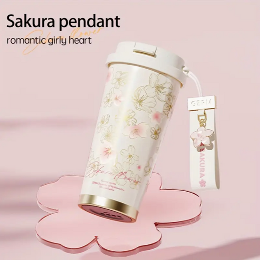 🌸 Vaso Térmica Cherry Blossom – 17 oz ☕