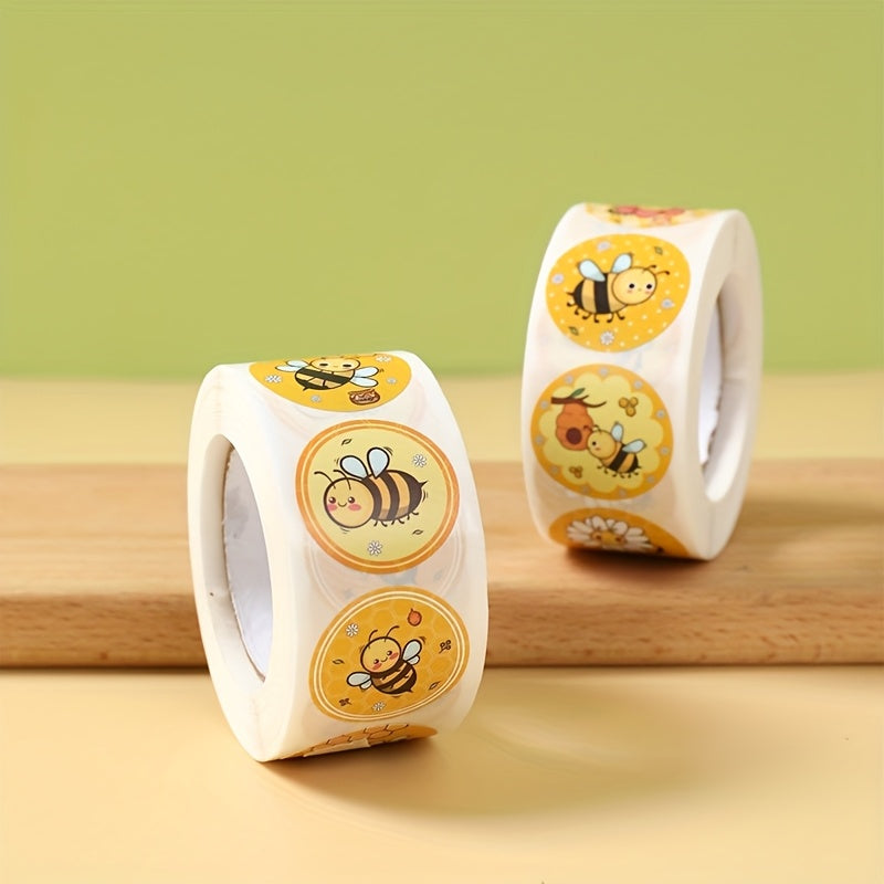🐝 500 Stickers “Bee Party” – Etiquetas con Diseño de Abejitas
