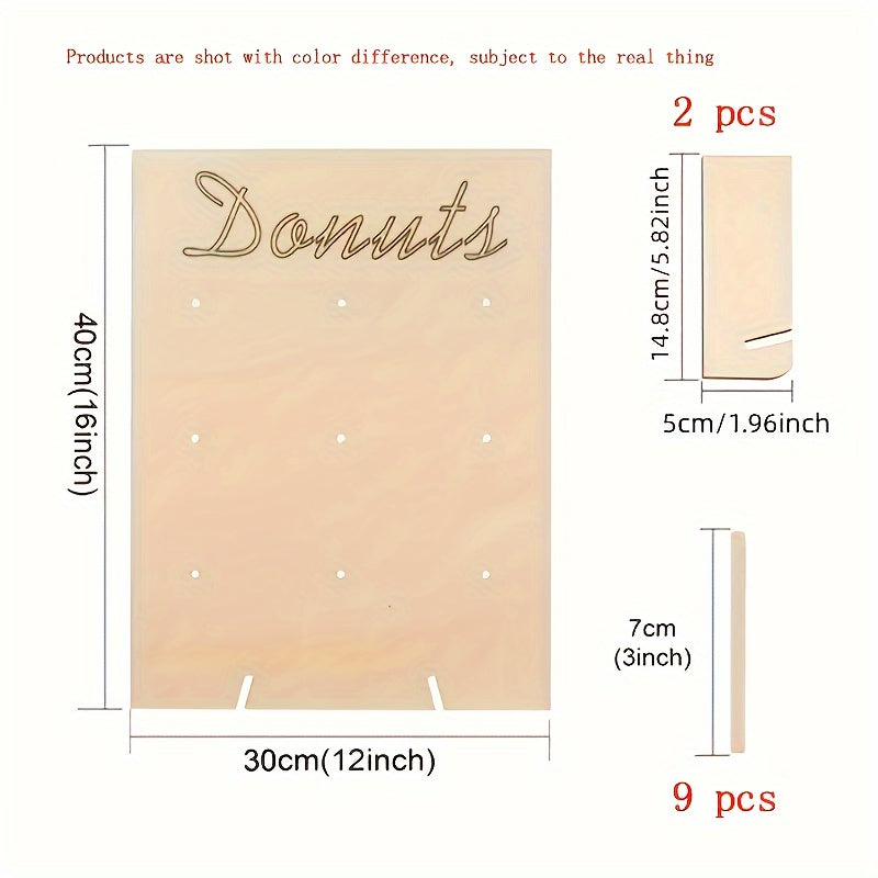 🍩Exhibidores tipo pared "Donut Wall" - Madera