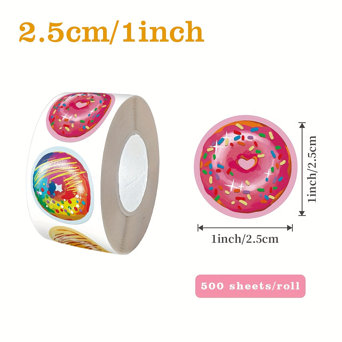 🍩 500 Stickers “Donut Gloss”