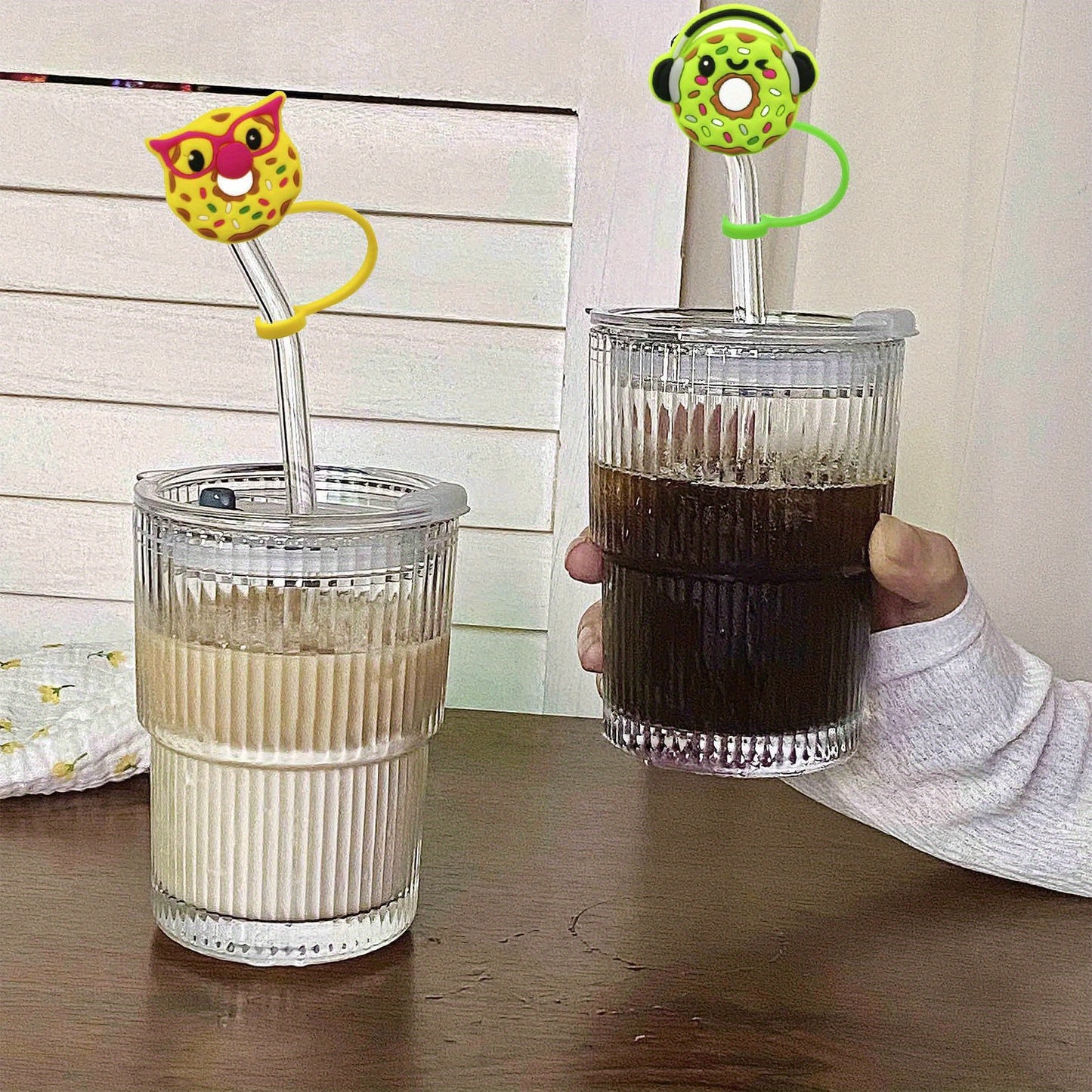 Protector de Pajitas/sorbetes "Donuts" 🥤