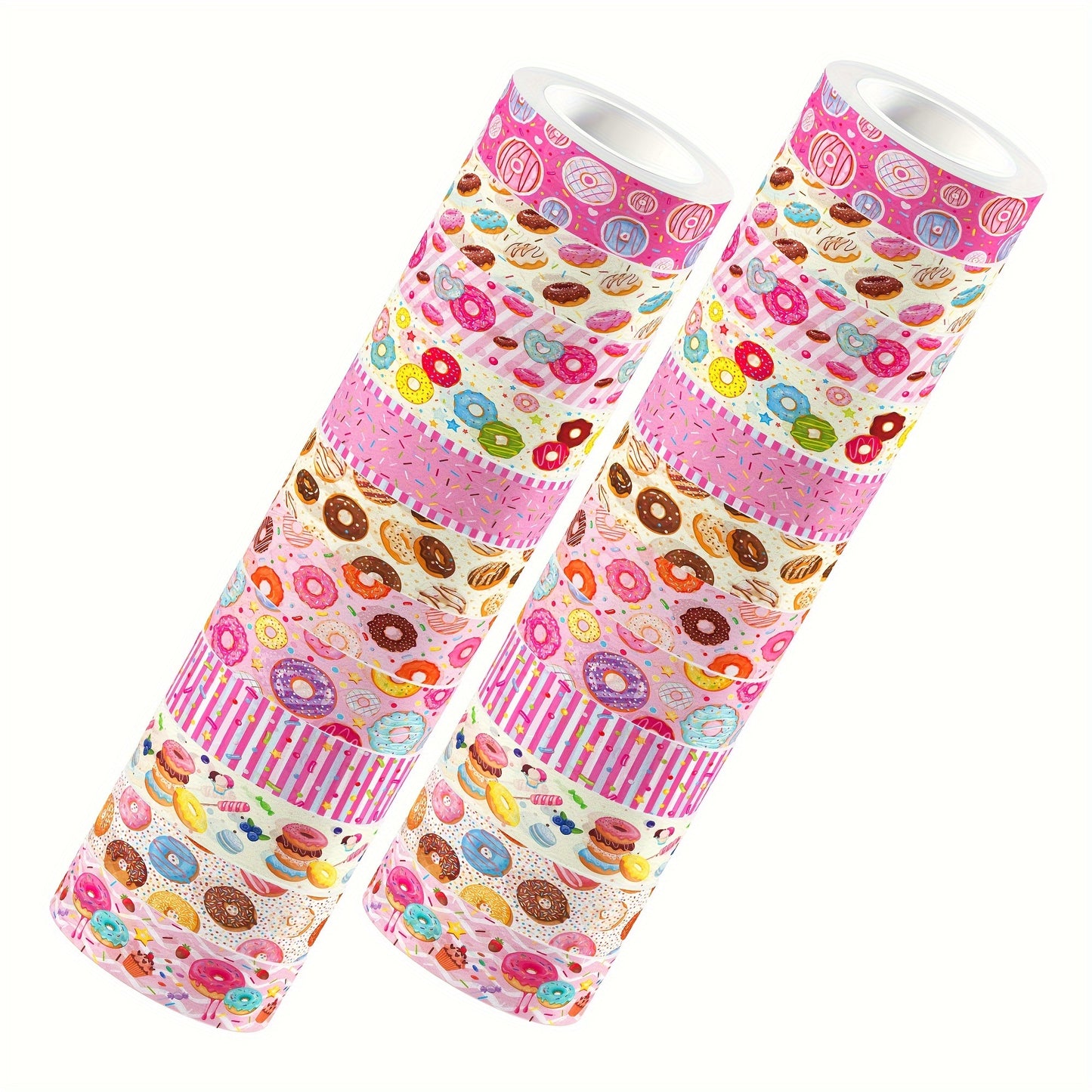 Washi Tape “Donut Delight” – Set de 12 Rollos 🍩