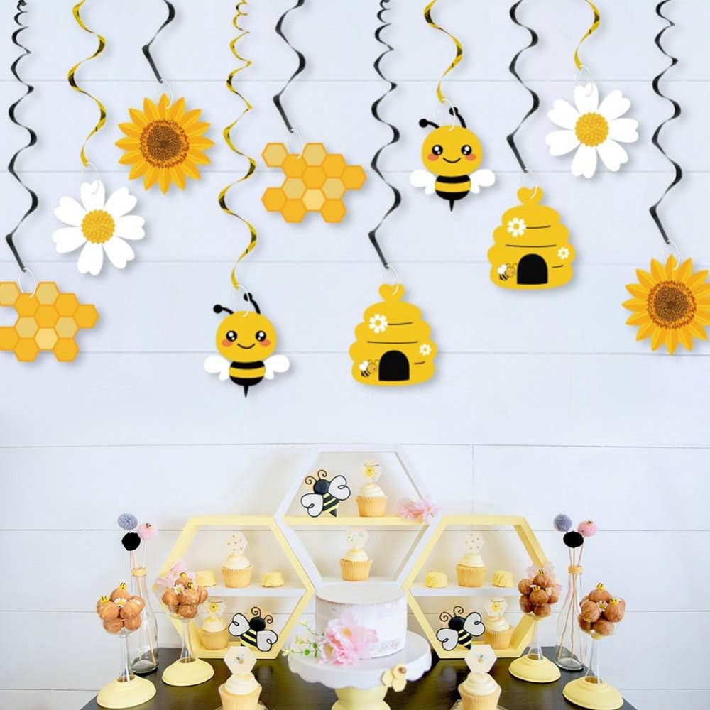 🐝🌼 Set decoración Colgante “Bee Party” (40 Piezas)