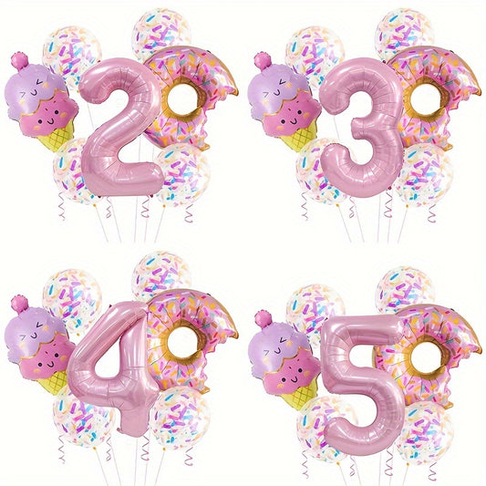 🍩 Set Globos “Donut Candy” – 9 Piezas