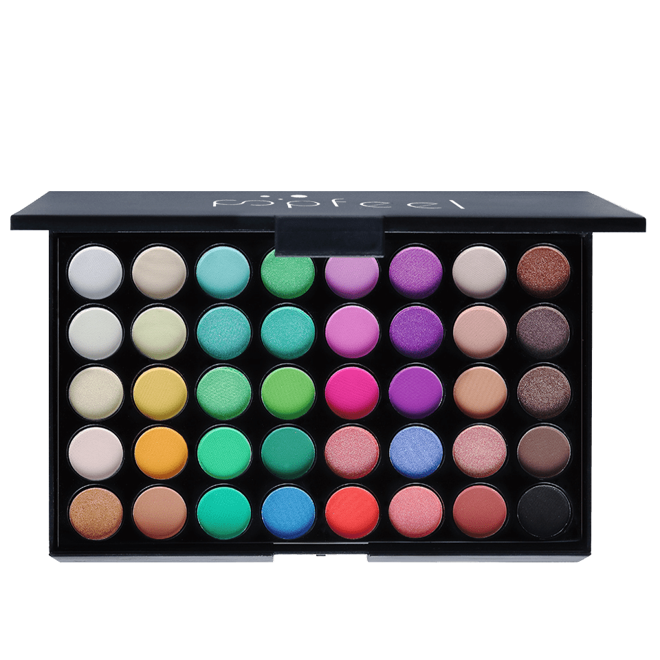Paleta de Sombras 40 Colores 🎨🟥🟧🟨🟩🟦🟫⬛