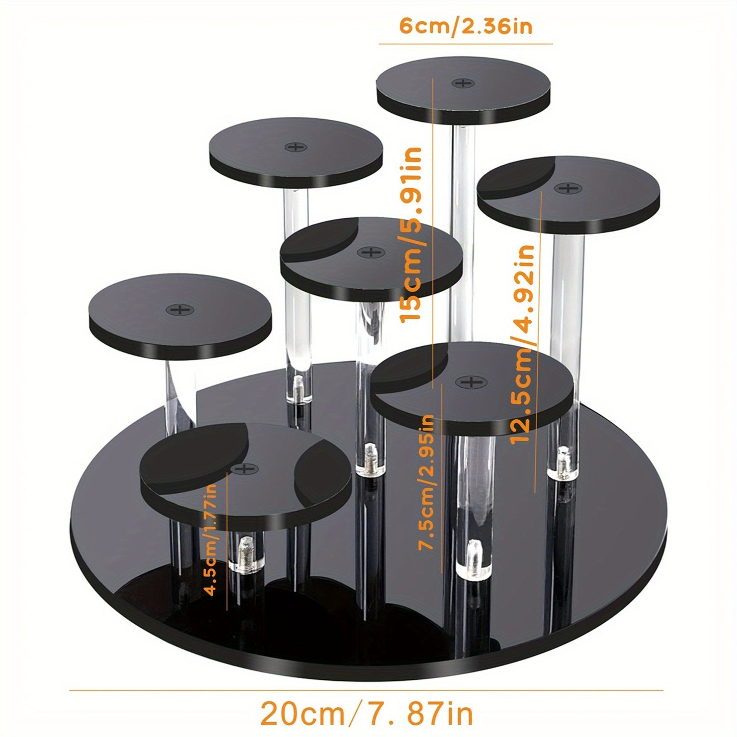 Display Rack Circular 7 Niveles para Coleccionables |Rincon Army