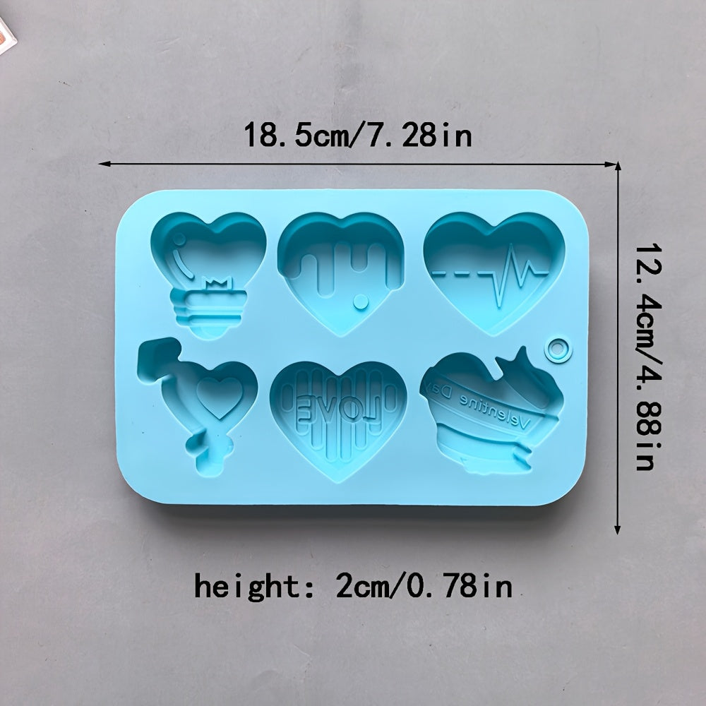 Molde de Silicona en forma Corazon - Jabones Artesanales | Aura Natural