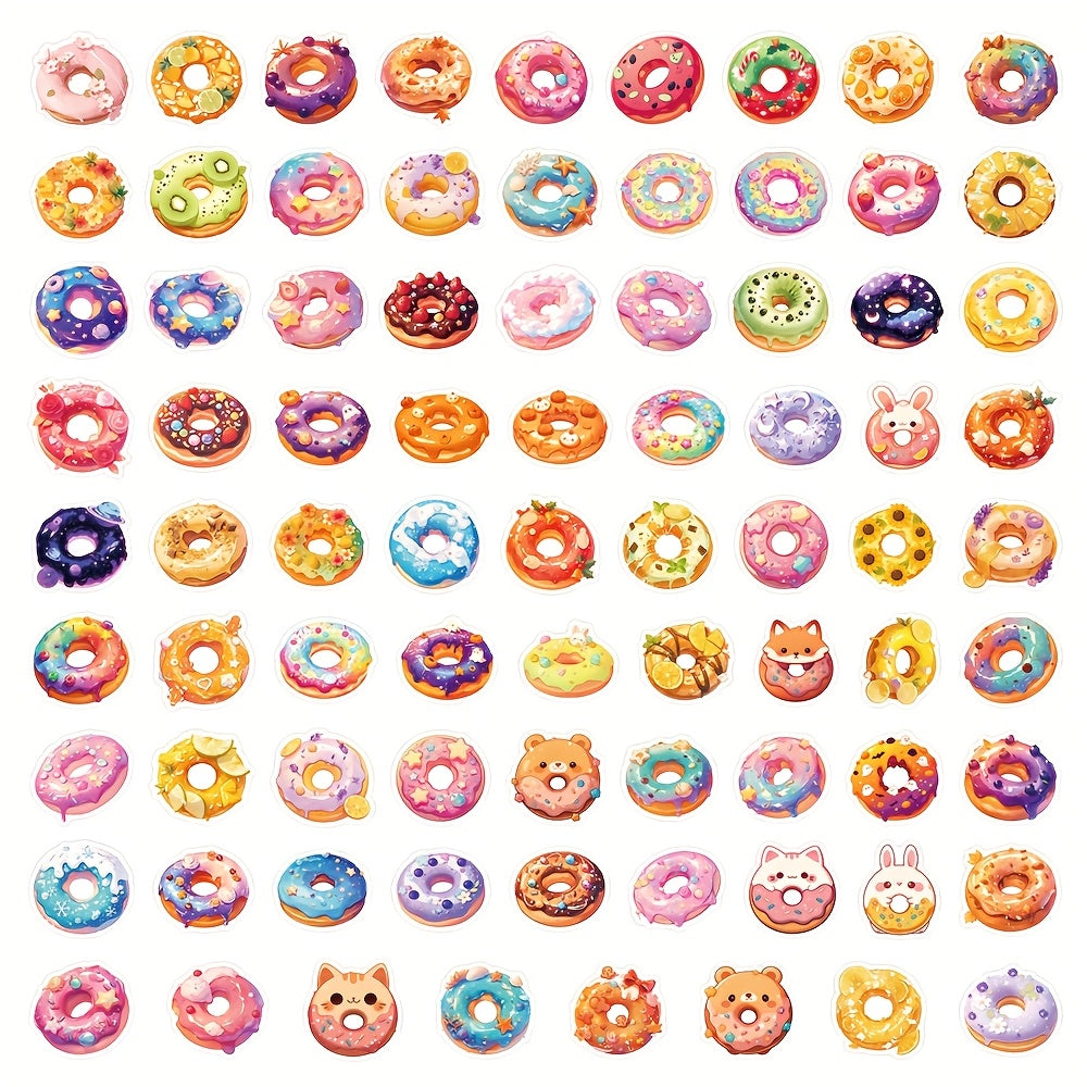🍩 Stickers “Donut Pop” – Set de 80 Calcomanías Reutilizables