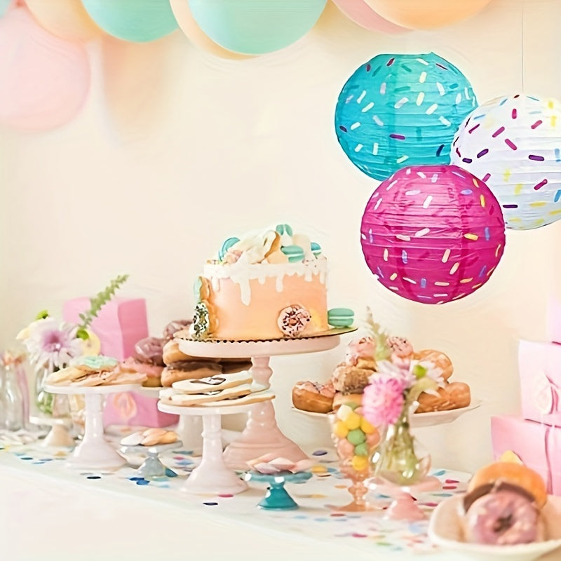 Set de 6 Faroles Colgantes “Donut Ice Cream Glow”