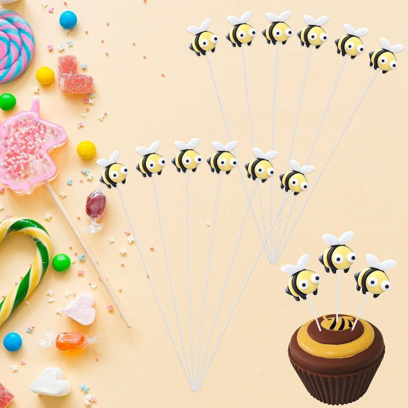 Set de 24 Figuras de Abeja Pintadas a Mano 🐝