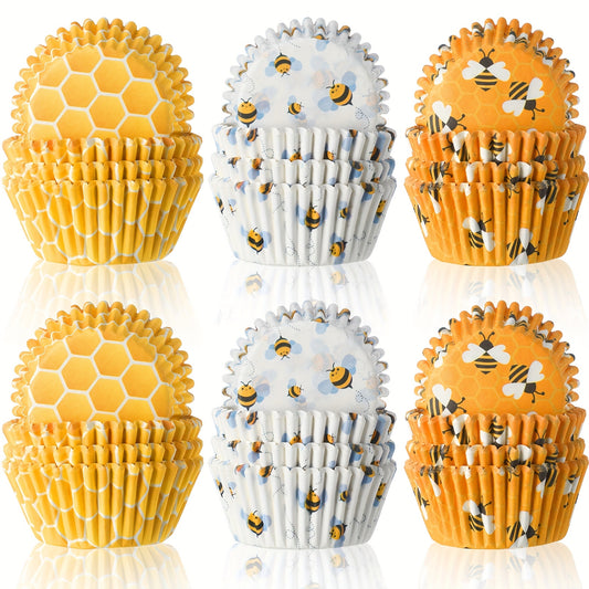 🐝🧁 Envolturas para cupcakes “Bee Party” – Set de 300