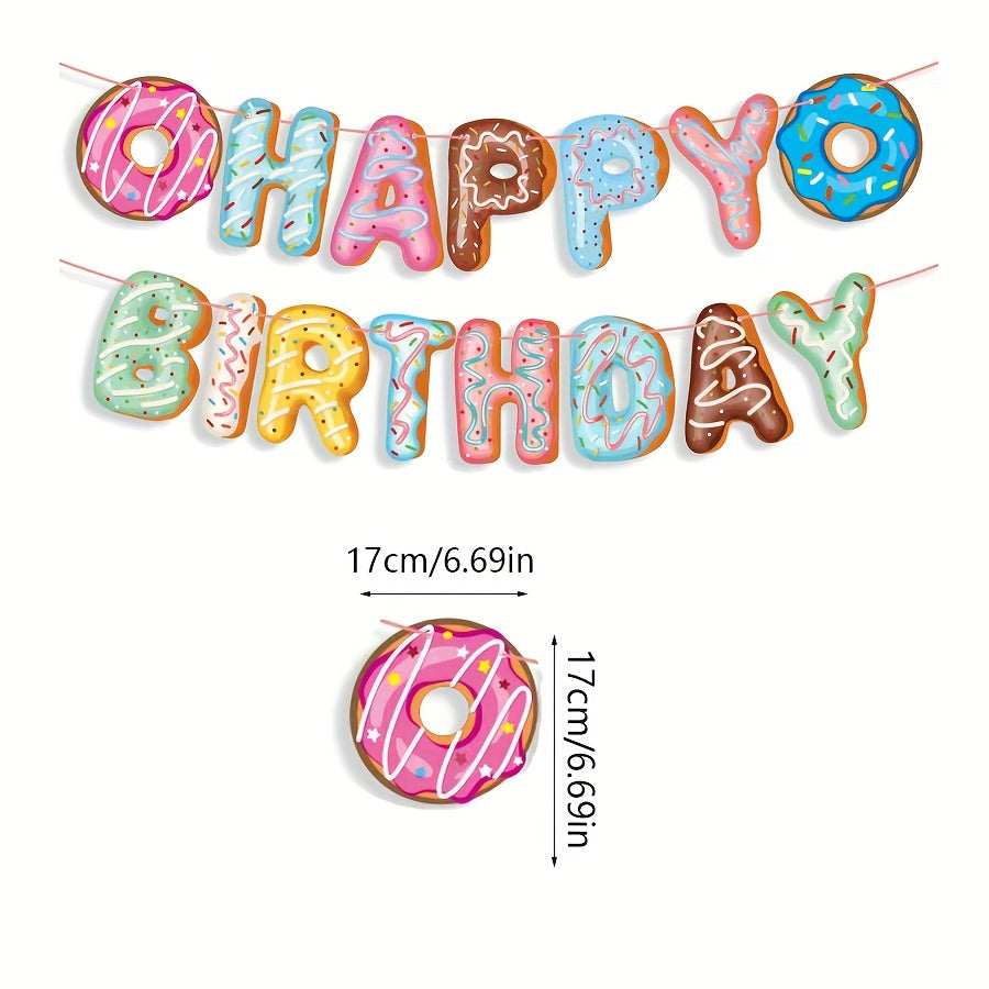 🍩 Banner de cumpleaños “Donut”