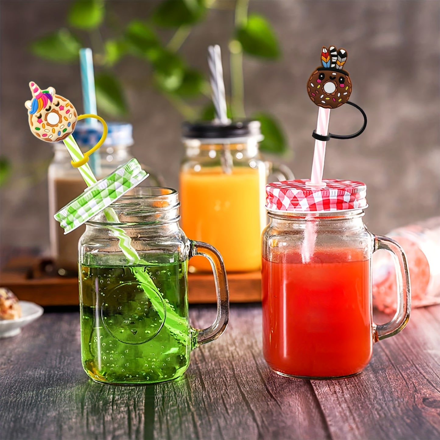 Protector de Pajitas/sorbetes "Donuts" 🥤