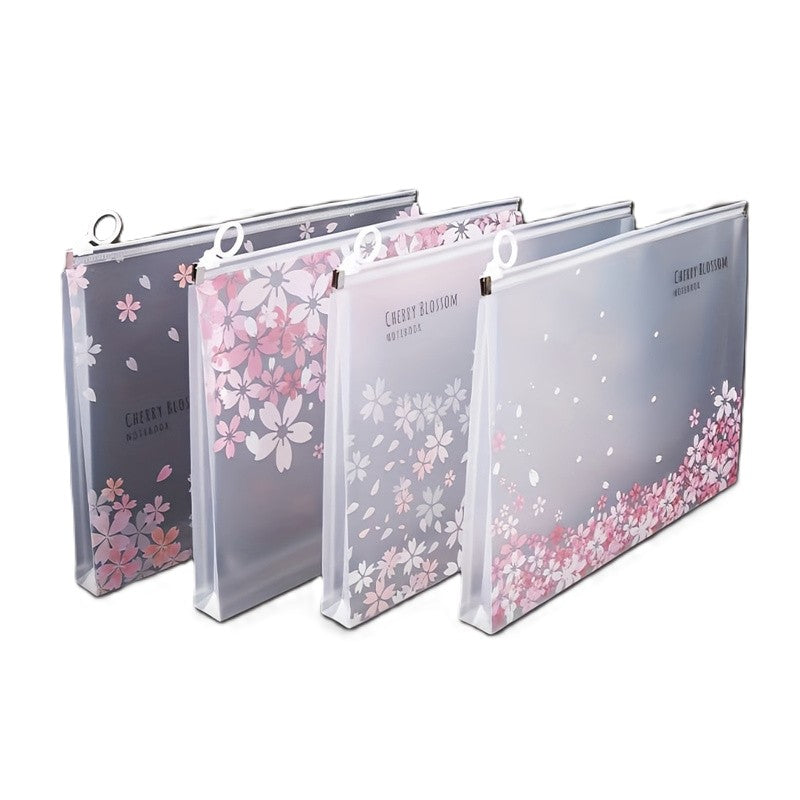 🌸 Set de 4 carpetas/Sobres Impermeables – Tamaño A4