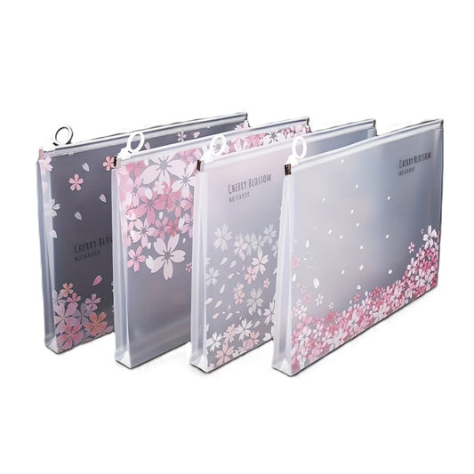 🌸 Set de 4 carpetas/Sobres Impermeables – Tamaño A4