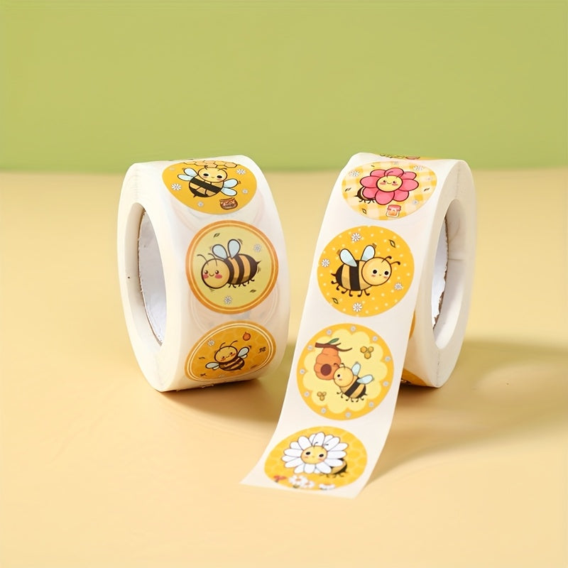 🐝 500 Stickers “Bee Party” – Etiquetas con Diseño de Abejitas
