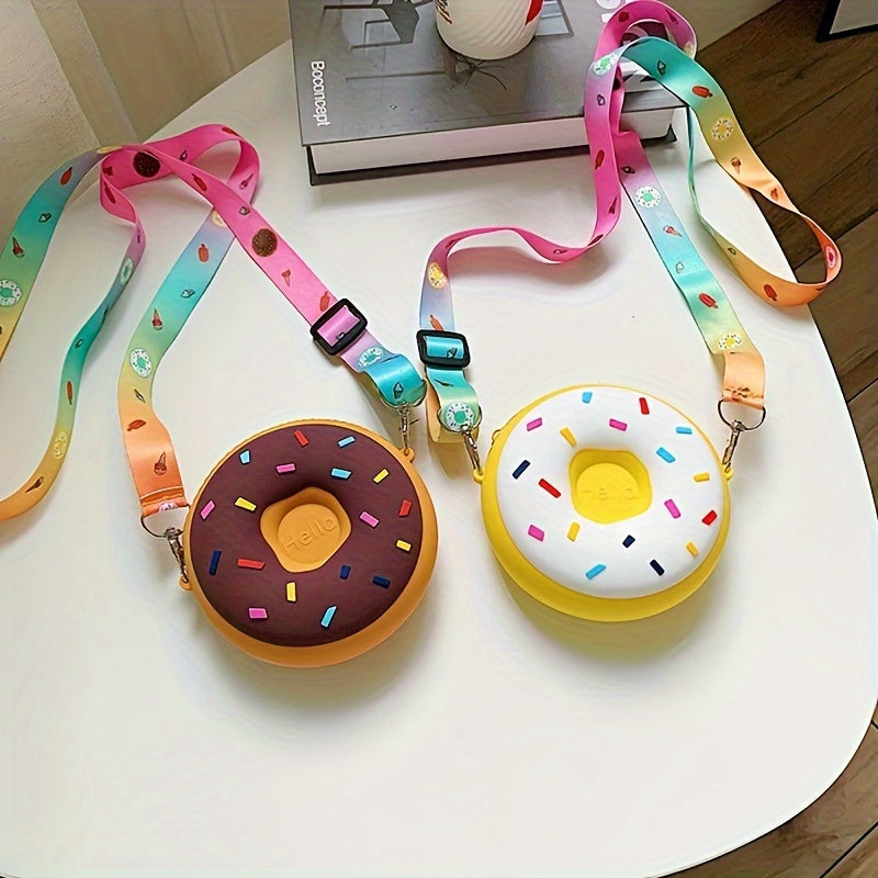 🍩Set de 4 Bolsos de Silicona “Donut Crossbody Mini”