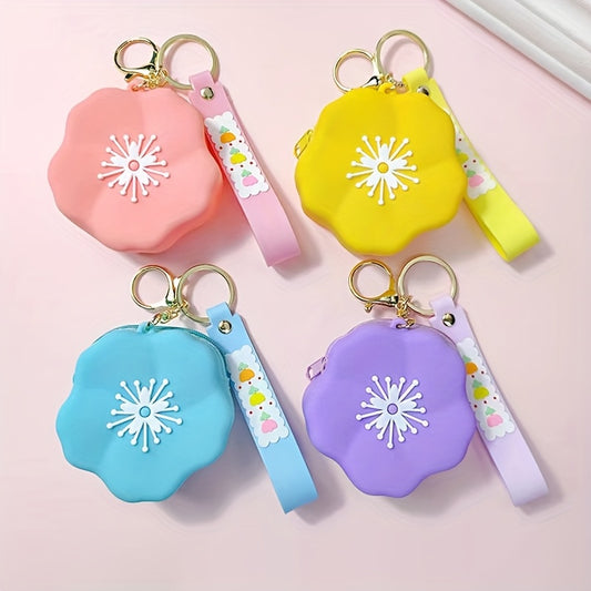 Llavero de Silicona en forma de Sakura 🌸