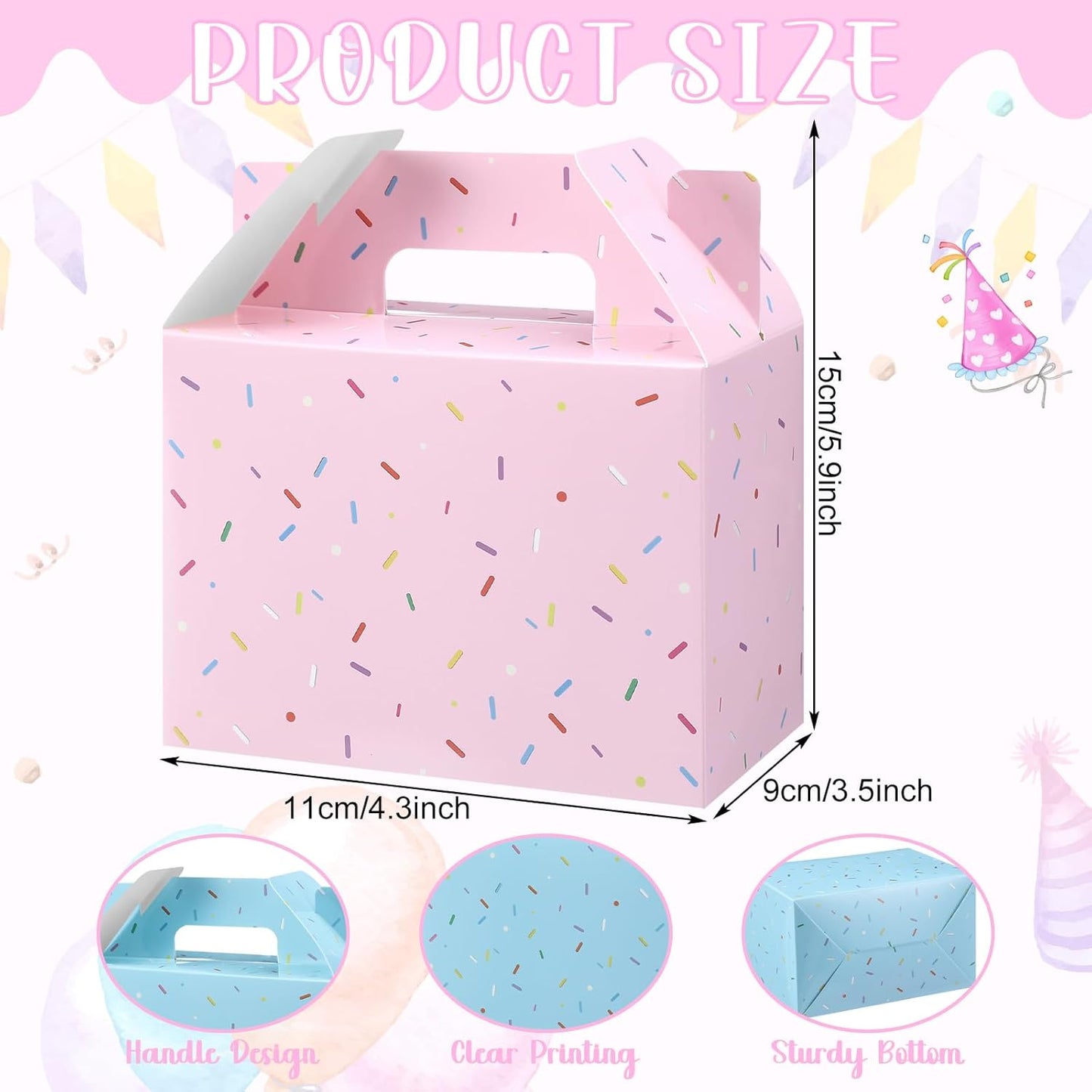 Cajas para Dulces y Regalos - “Confetti Pop” 🎊 🍩