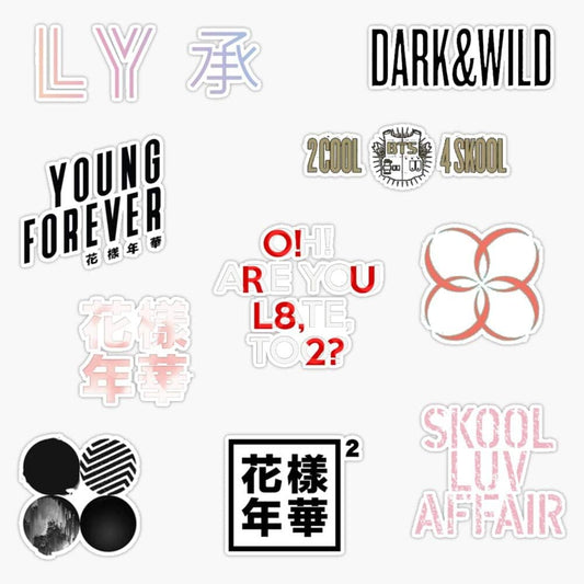 BTS Stickers Portada de Album de Vinilo Impermeable (5”)