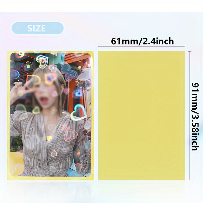 Fundas Photocard Kpop con Corazones Multicolor