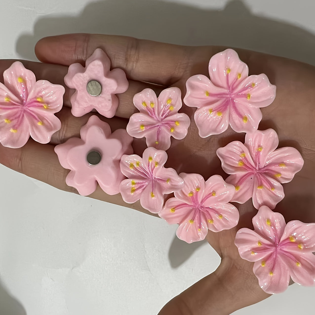 Imanes para nevera flor de Sakura - Rosa 12 Pcs