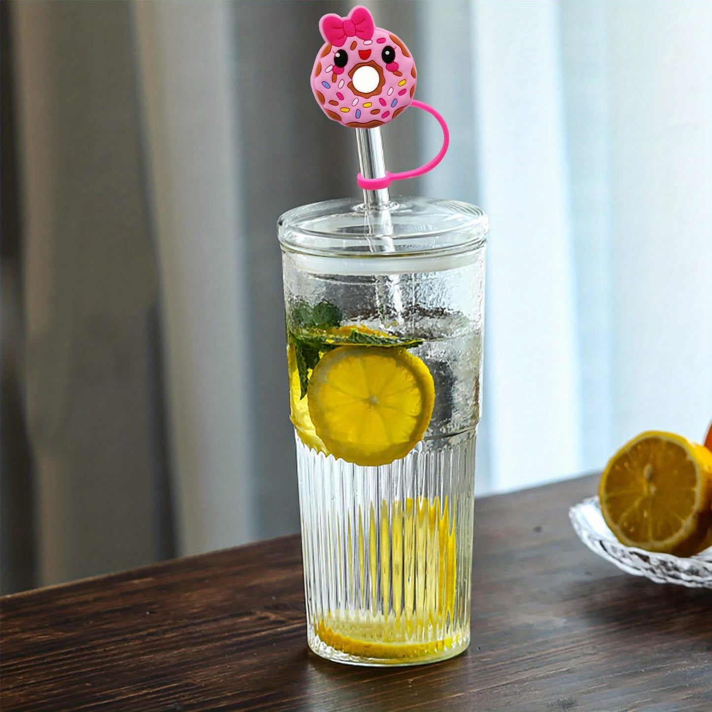 Protector de Pajitas/sorbetes "Donuts" 🥤