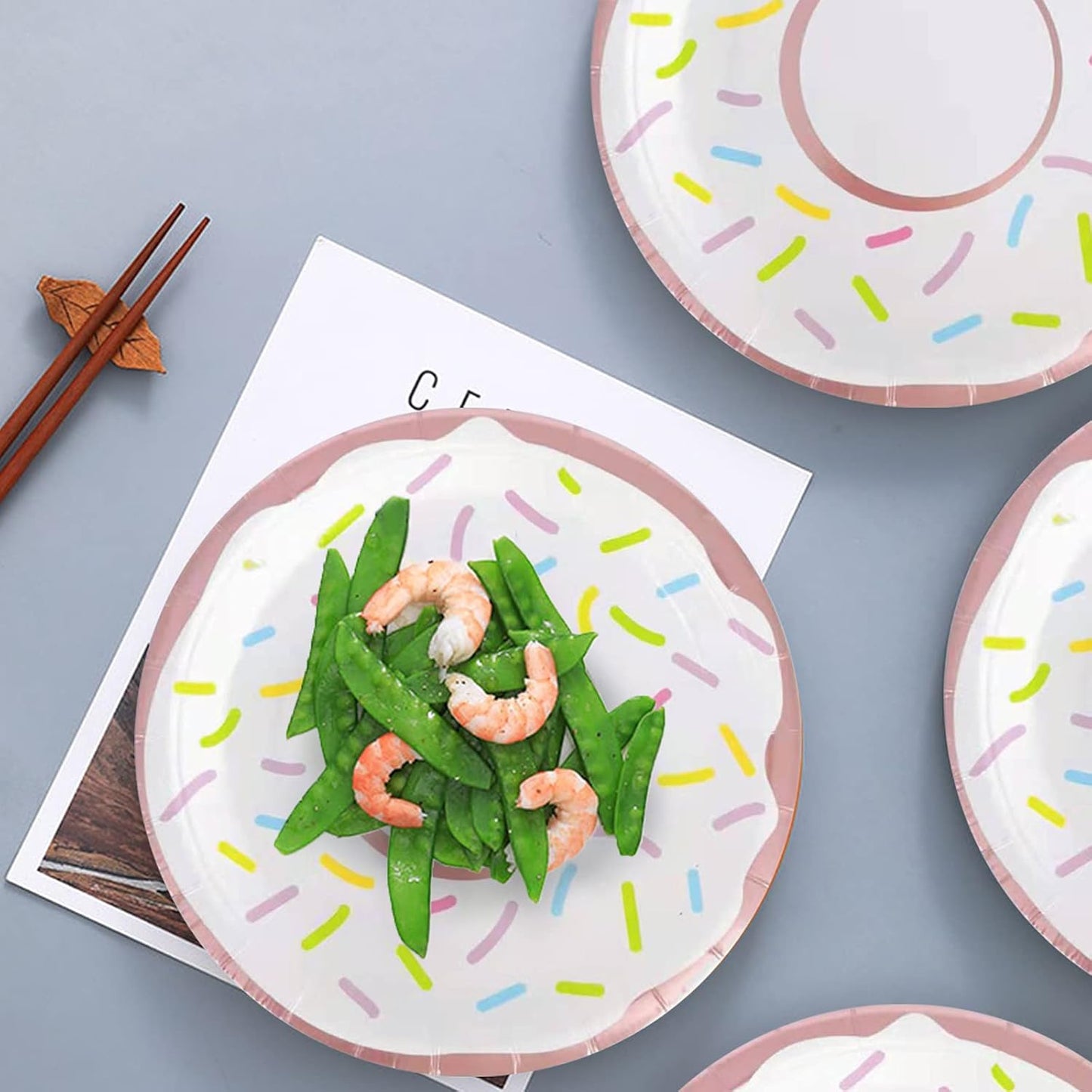 Set “Donut Party” Desechable para 25 Personas 🍩🍽️