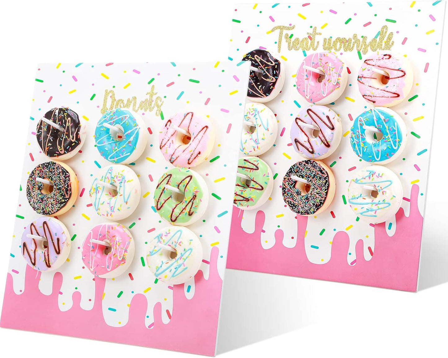 🍩 2 Exhibidores tipo pared “Donut Wall” - Blanco