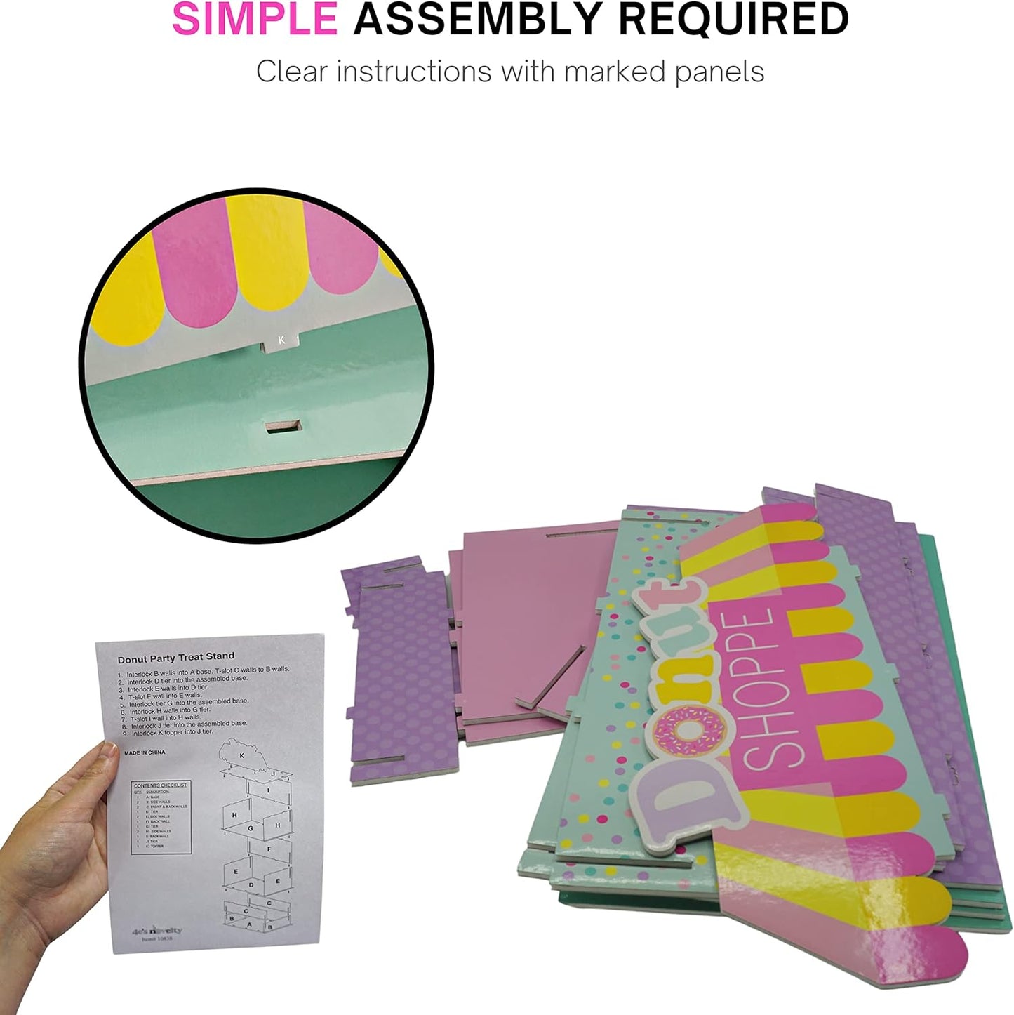 Exhibidor de 2 niveles para Donas 🍩 🧁 - Lila