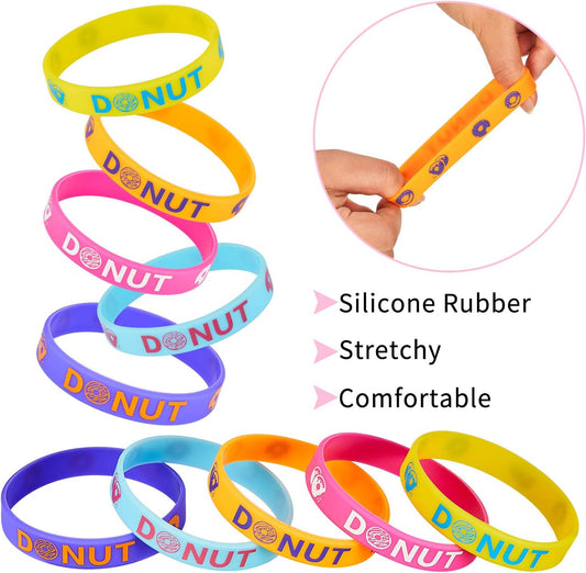 🍩 Pulseras “Donut Color Bands” – Set de 30