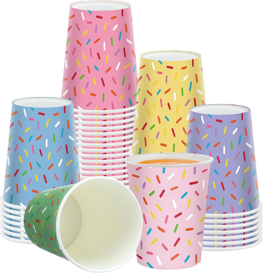 Set 60 vasos “Confetti Pop” 🍩🎊🍽️