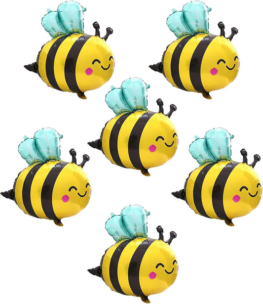 🐝 Globos “Bee Party” – Set de 6 Globos (31 pulgadas)