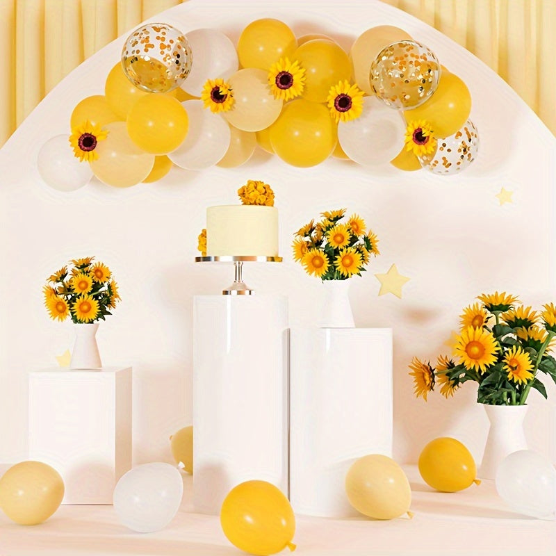 Set de 60 Globos Amarillos con Confeti y Cinta 🟡🐝