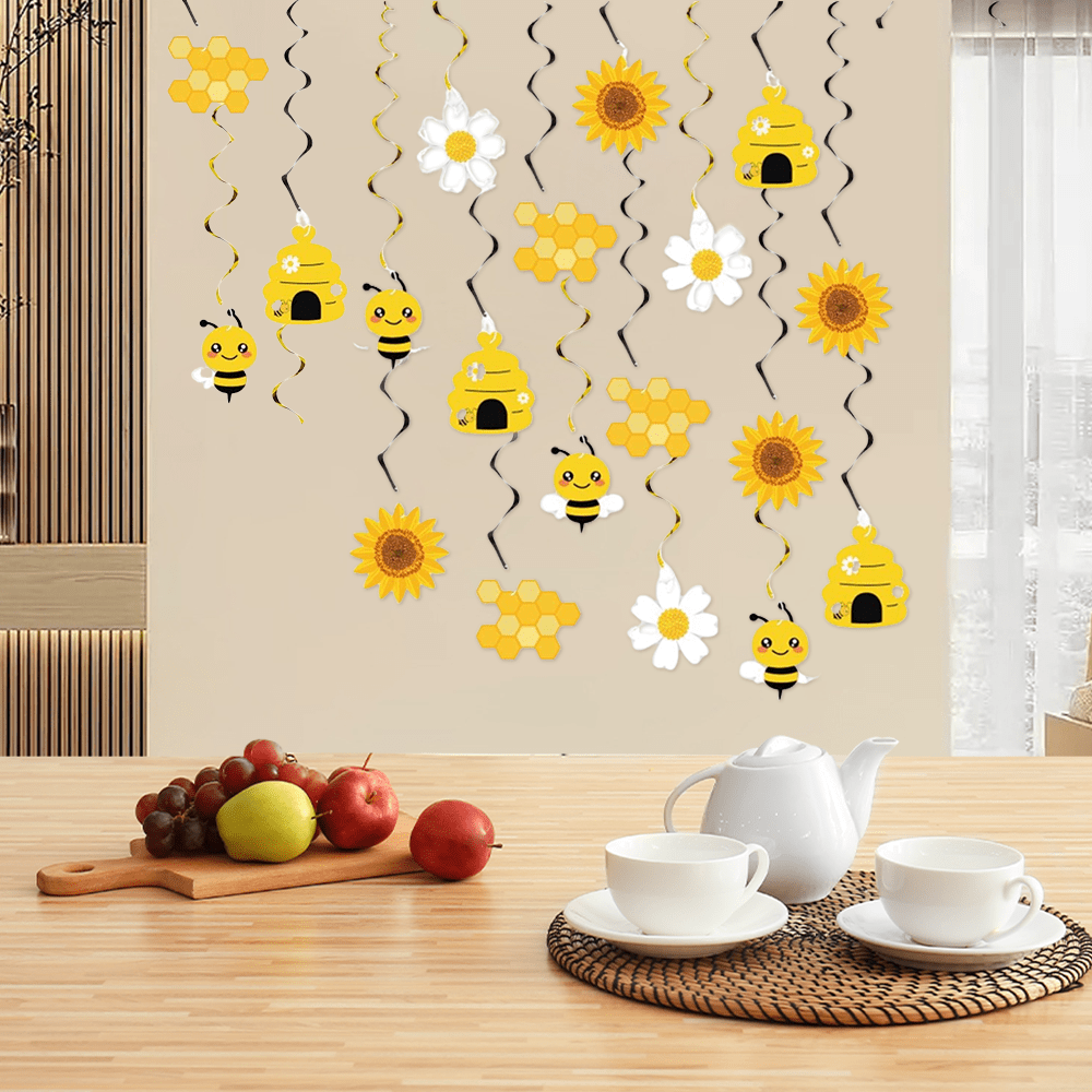🐝🌼 Set decoración Colgante “Bee Party” (40 Piezas)