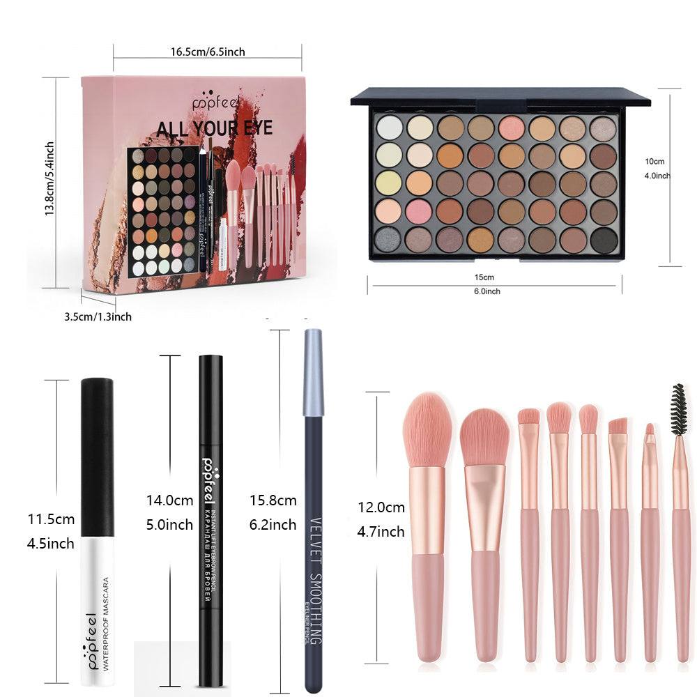 Paleta de Sombras 40 Colores 🎨🟥🟧🟨🟩🟦🟫⬛