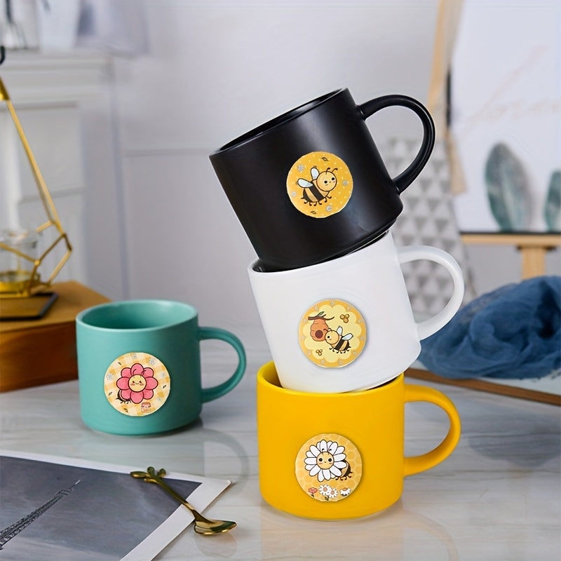 🐝 500 Stickers “Bee Party” – Etiquetas con Diseño de Abejitas