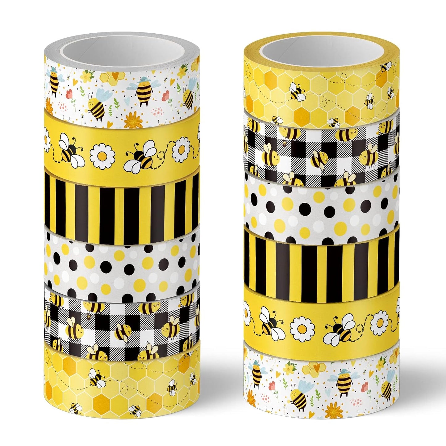 Set 12 Washi Tape “Bee Party” 🌼🐝