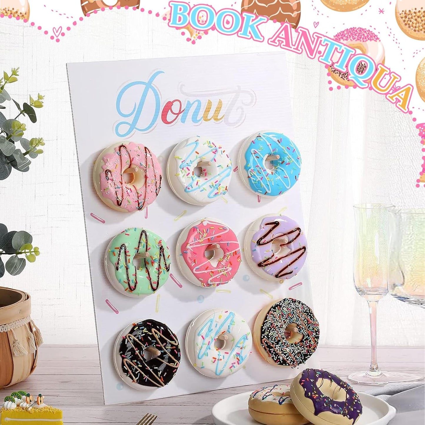 🍩 Exhibidores tipo pared “Donut Wall” simple
