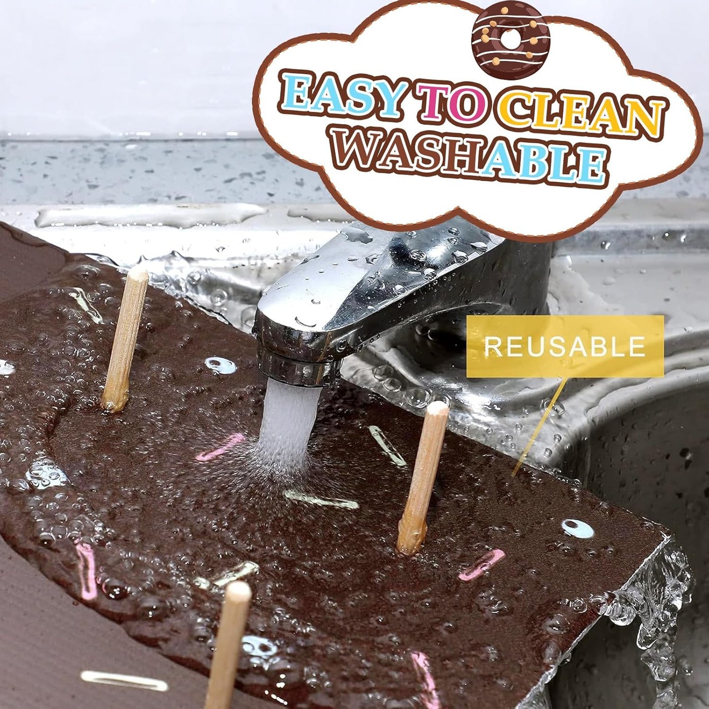 🍩 Exhibidores tipo pared “Donut Wall” simple