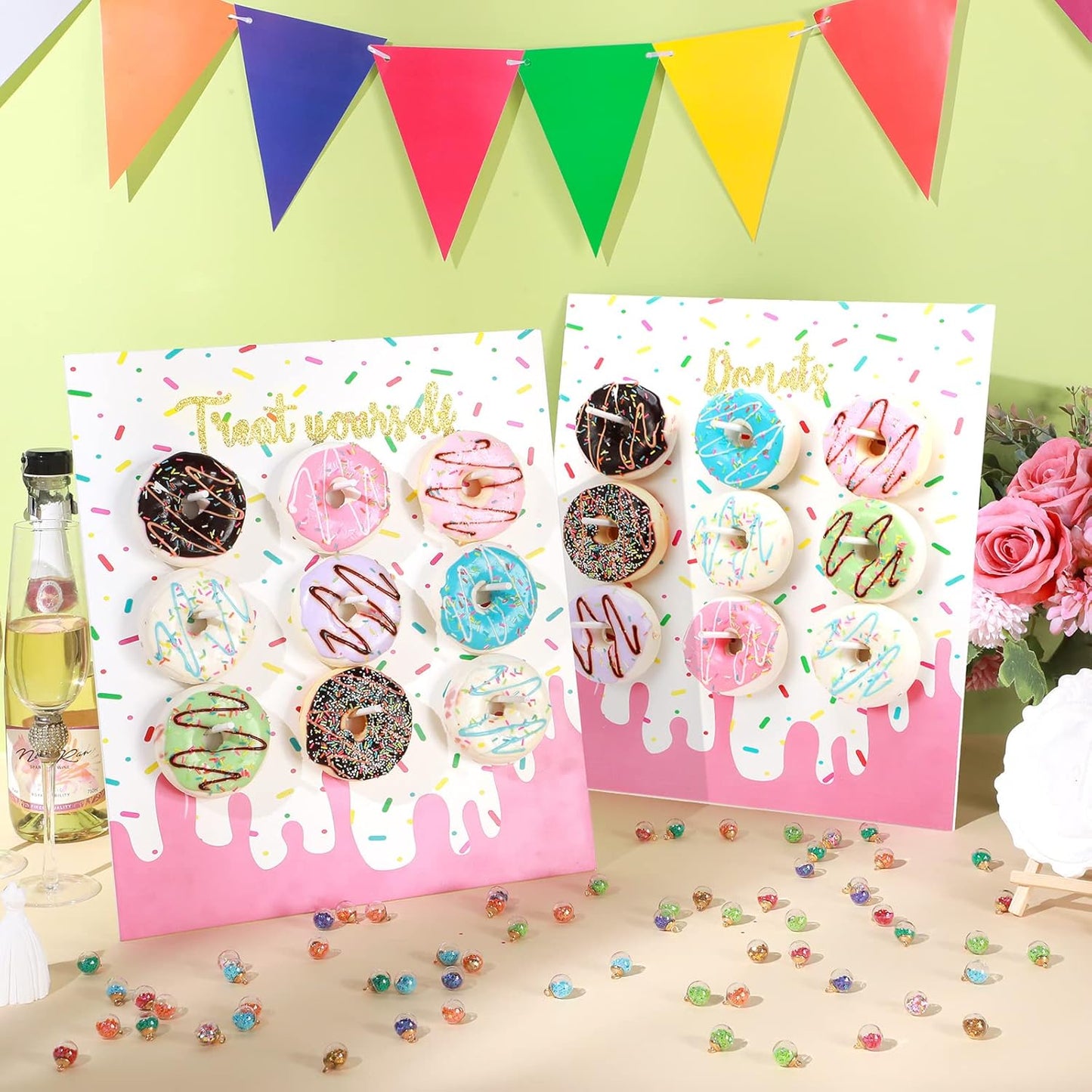 🍩 2 Exhibidores tipo pared “Donut Wall” - Blanco