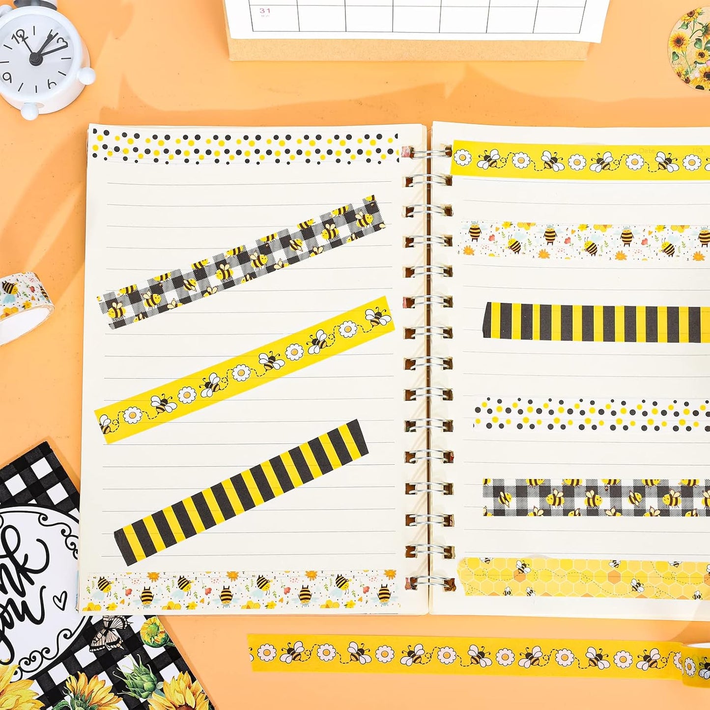 Set 12 Washi Tape “Bee Party” 🌼🐝