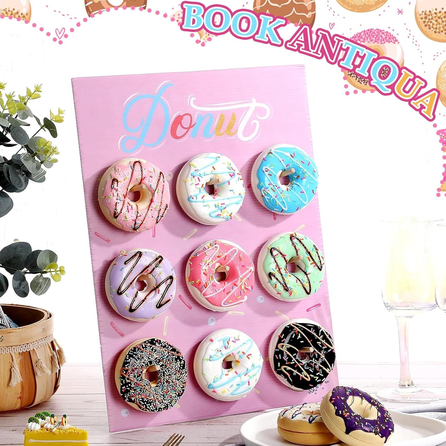 🍩 Exhibidores tipo pared “Donut Wall” simple