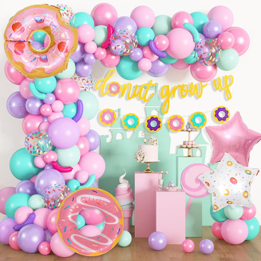 Kit de Globos – 🍩 Decoración tematica "Donas" 116 Piezas